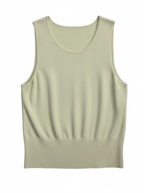 Sage Green Fine Knit Sweater Tank - Size XS/S